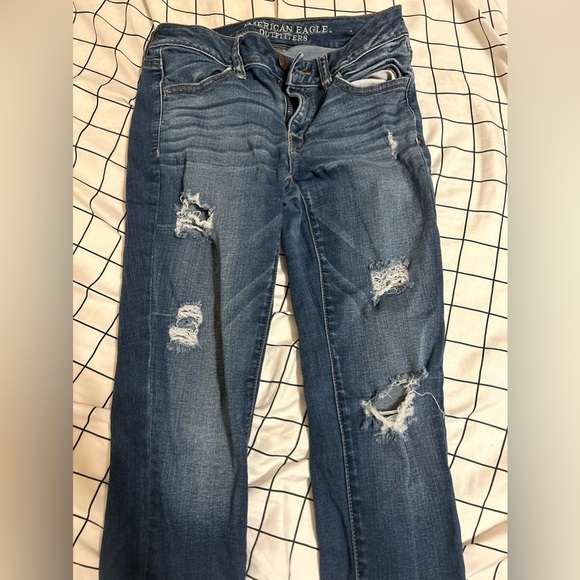 American Eagle Outfitters Ripped Denim Jeggings, Size Women’s 6 - Picture 5 of 5